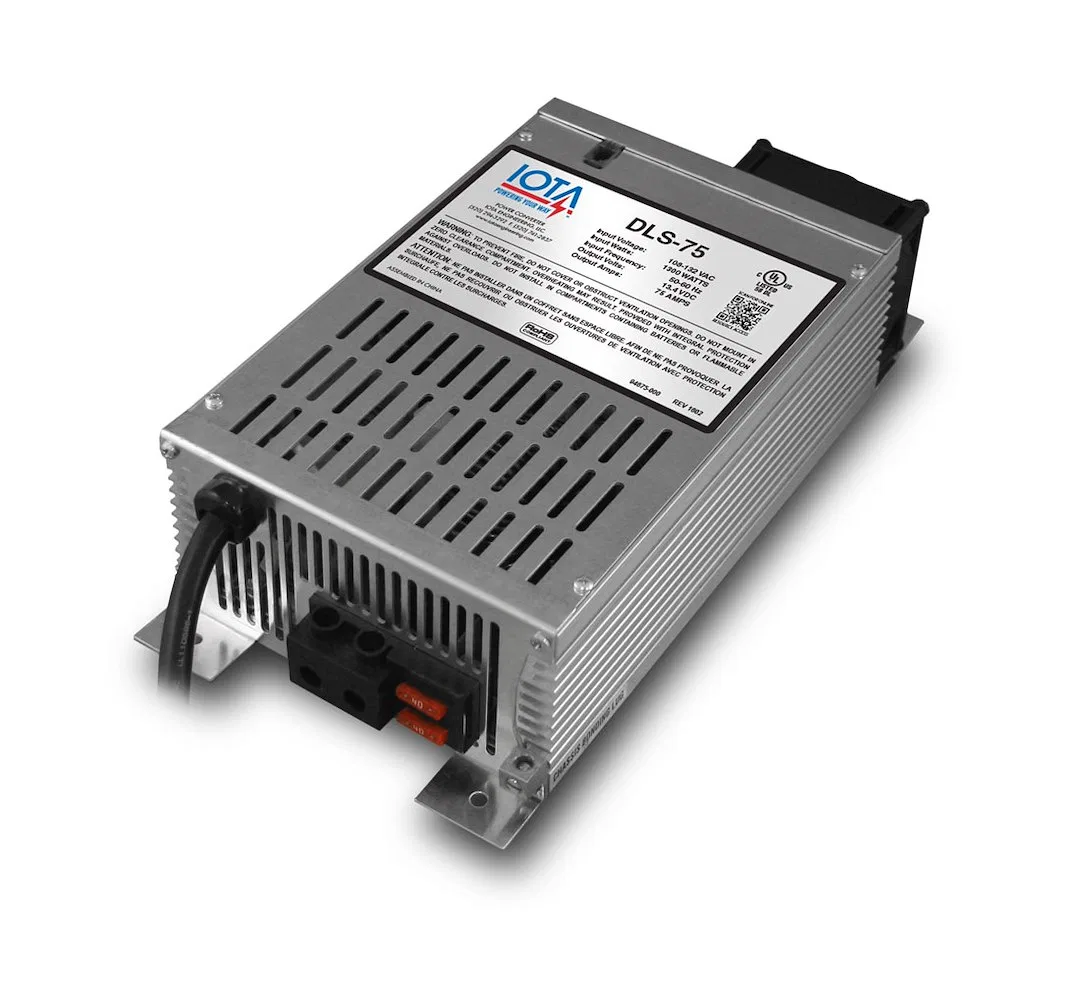 DLS-75 – IOTA Power Converter, Converts 108 To 132 Volt AC To 13.6 Volt DC 1000 Continuous Watts 75 Amps Continuous O...